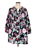Caffé Marrakesh Floral Black 3/4 Sleeve Blouse Size L - photo 1