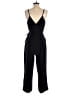 Ann Taylor LOFT 100% Polyester Solid Black Jumpsuit Size 2 - photo 2