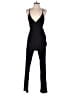 Derek Heart 100% Polyester Solid Black Jumpsuit Size S - photo 1