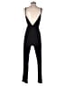 Derek Heart 100% Polyester Solid Black Jumpsuit Size S - photo 2
