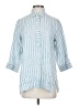 J.Jill Stripes Blue 3/4 Sleeve Button-Down Shirt Size S - photo 1