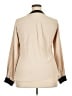 Unbranded 100% Polyester Tan Long Sleeve Blouse Size XL - photo 2