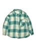 Zara Plaid Green Long Sleeve Button-Down Shirt Size 10 - photo 1