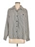 Bentley 100% Polyester Stripes Gray Long Sleeve Blouse Size M - photo 1