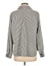 Bentley 100% Polyester Stripes Gray Long Sleeve Blouse Size M - photo 2