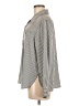 Bentley 100% Polyester Stripes Gray Long Sleeve Blouse Size M - photo 5