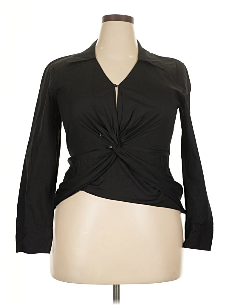 Pre-owned Spenser Jeremy Long Sleeve Blouse In Black