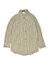 Just Ducky Checkered-gingham Green Long Sleeve Button-Down Shirt Size 5 - photo 1