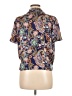 Eclair 100% Polyester Paisley Blue Short Sleeve Blouse Size M - photo 2