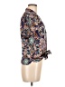 Eclair 100% Polyester Paisley Blue Short Sleeve Blouse Size M - photo 4