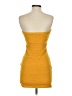 Shein 100% Polyester Yellow Cocktail Dress Size 4 - photo 2
