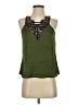 Express 100% Polyester Green Sleeveless Blouse Size XS - photo 1