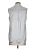 Go By Go Silk 100% Silk Silver Sleeveless Silk Top Size XS - photo 2