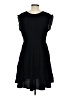 Dear John Solid Black Casual Dress Size S - photo 2