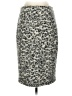 Ann Taylor Animal Print Gray Wool Skirt Size 2 - photo 1