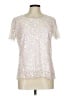 Gryphon New York 100% Polyamide Silver Short Sleeve Top Size L - photo 1