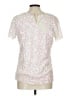 Gryphon New York 100% Polyamide Silver Short Sleeve Top Size L - photo 2