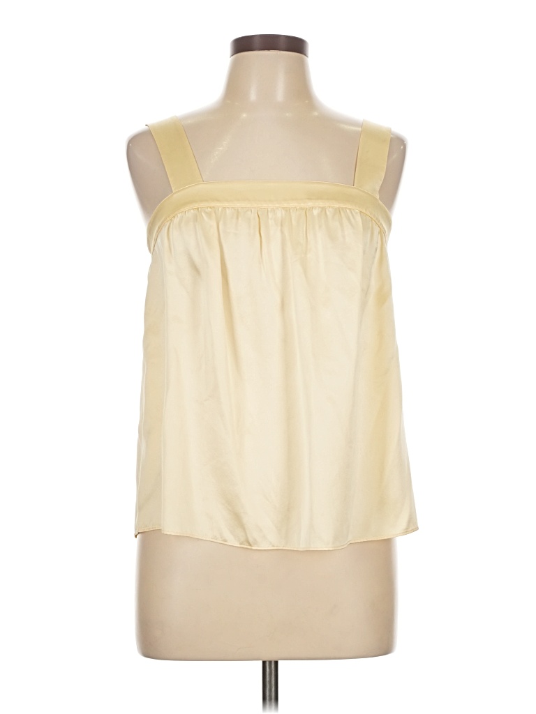 Pre-owned City Dkny Sleeveless Blouse In Yellow