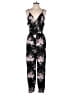American Eagle Outfitters 100% Viscose Floral Black Jumpsuit Size S - photo 1