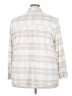 Angels Plaid Ivory 3/4 Sleeve Blouse Size 3X - photo 2