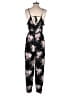 American Eagle Outfitters 100% Viscose Floral Black Jumpsuit Size S - photo 2