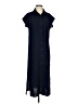 DKNY 100% Polyester Solid Blue Casual Dress Size 2 - photo 1