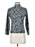 Karen Scott 100% Cotton Silver Long Sleeve Turtleneck Size S - photo 1