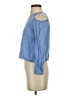 MNG 100% Viscose Blue Long Sleeve Blouse Size XS - photo 5