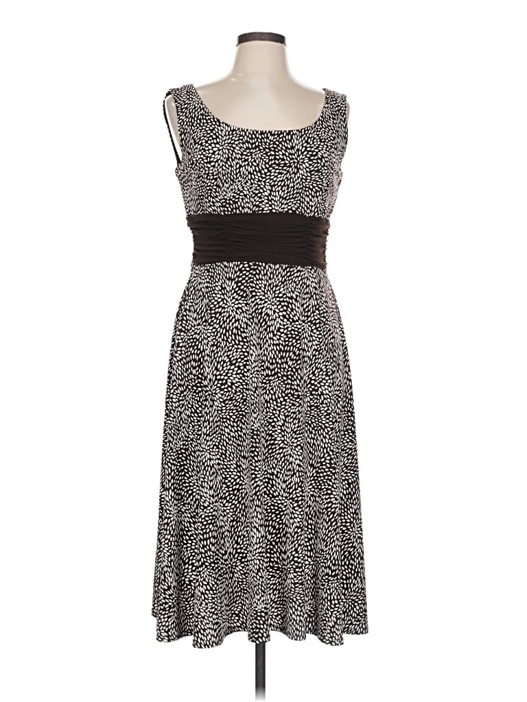 Pre-owned Perceptions Casual Dress In Gray