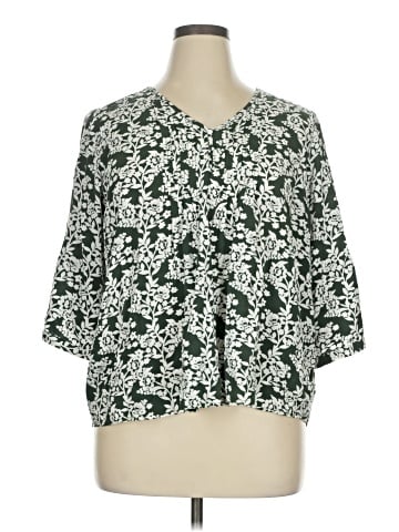 Monday Fun 3/4 Sleeve Blouse (view 1)