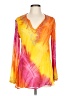 Boston Proper 100% Rayon Orange Long Sleeve Blouse Size 10 - photo 1