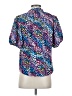 Umgee 100% Polyester Animal Print Blue Short Sleeve Blouse Size S - photo 2
