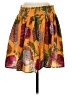 Let Me Be Print Orange Casual Skirt Size S - photo 2