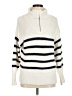 Cynthia Rowley TJX Stripes Ivory White Pullover Sweater Size M - photo 1