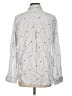 Thread & Supply 100% Tencel Hearts Silver Long Sleeve Button-Down Shirt Size L - photo 2