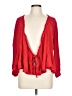 Ann Taylor LOFT 100% Rayon Red Long Sleeve Blouse Size L (petite) - photo 1
