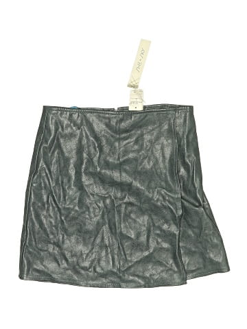 She + Sky Faux Leather Skirt (view 1)