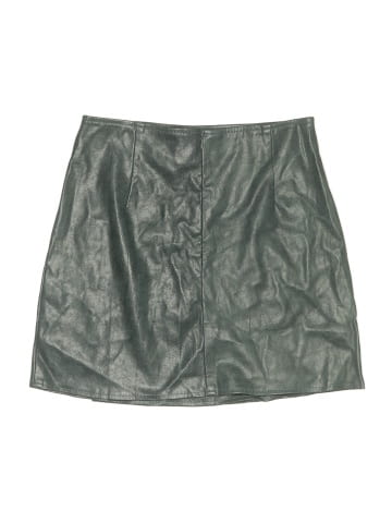 She + Sky Faux Leather Skirt (view 2)