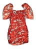 Charlie Holiday. 100% Polyester Red Orange Cocktail Dress Size 2 - photo 2