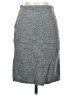 Topshop 100% Wool Chevron-herringbone Gray Wool Skirt Size 2 - photo 1