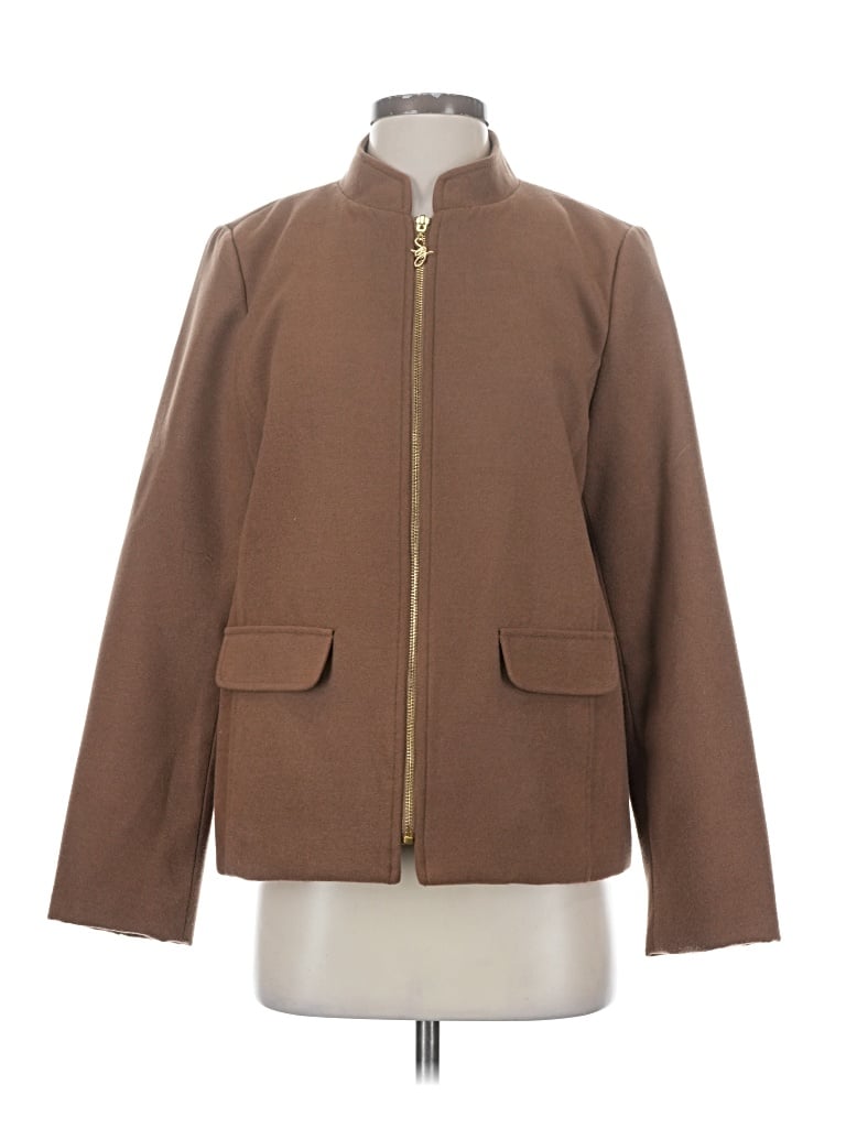Pre-owned Susan Graver Jacket In Brown