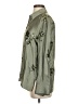 Zara Floral Green Long Sleeve Blouse Size XS - photo 5
