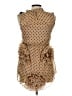 Trish Scully Polka Dots Tan Cocktail Dress Size 12 - photo 2