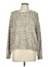 Sundry Animal Print Gray Pullover Sweater Size Lg (3) - photo 1