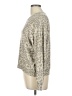 Sundry Animal Print Gray Pullover Sweater Size Lg (3) - photo 5