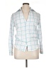Unbranded 100% Polyester Teal Long Sleeve Blouse Size XL - photo 1