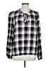 fenomenon 100% Rayon Black Long Sleeve Blouse Size M - photo 1