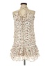 American Threads 100% Polyester Floral Ivory Cocktail Dress Size L - photo 1