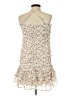 American Threads 100% Polyester Floral Ivory Cocktail Dress Size L - photo 2