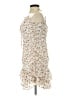 American Threads 100% Polyester Floral Ivory Cocktail Dress Size L - photo 5